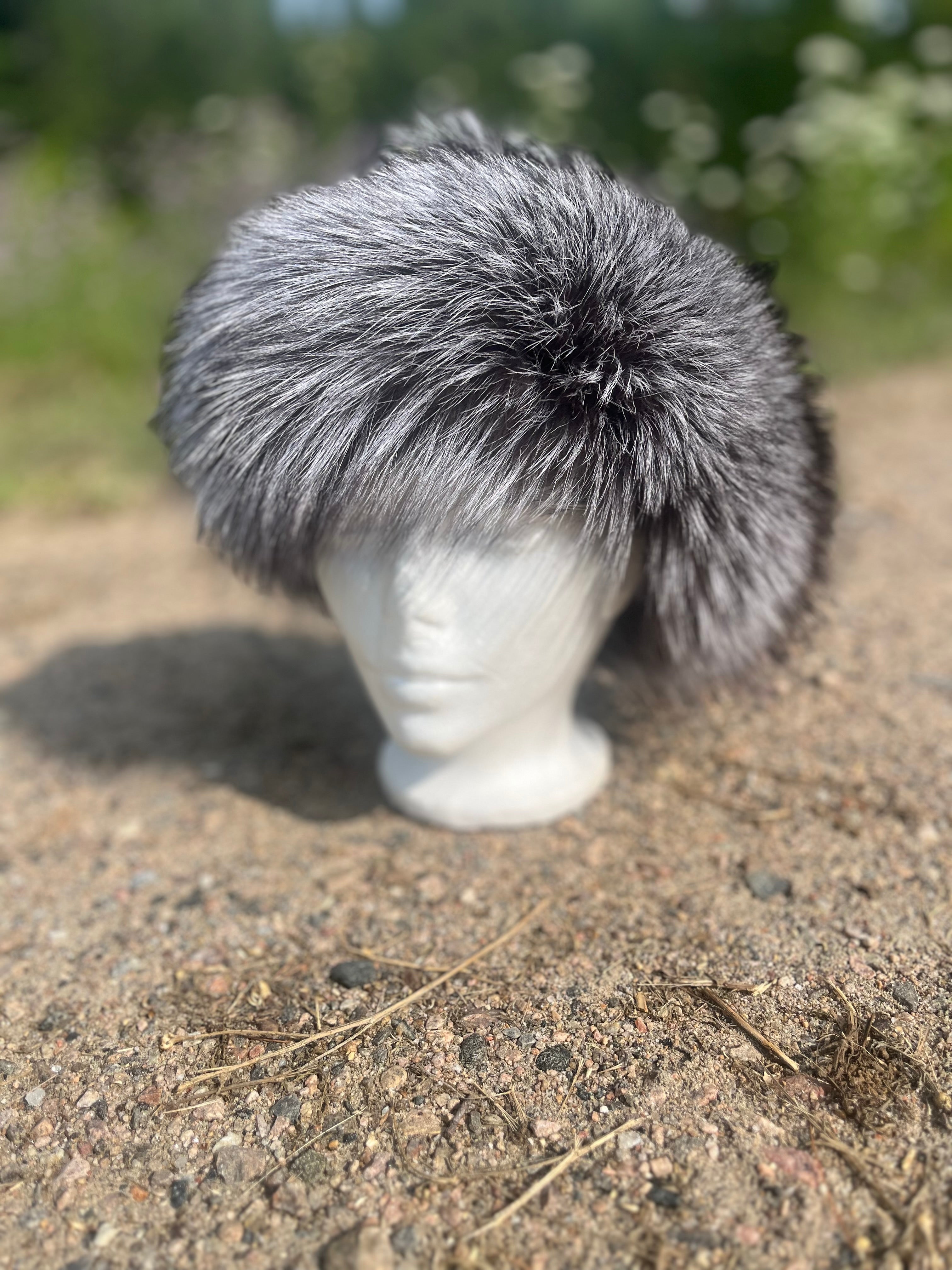 Silver fox headband