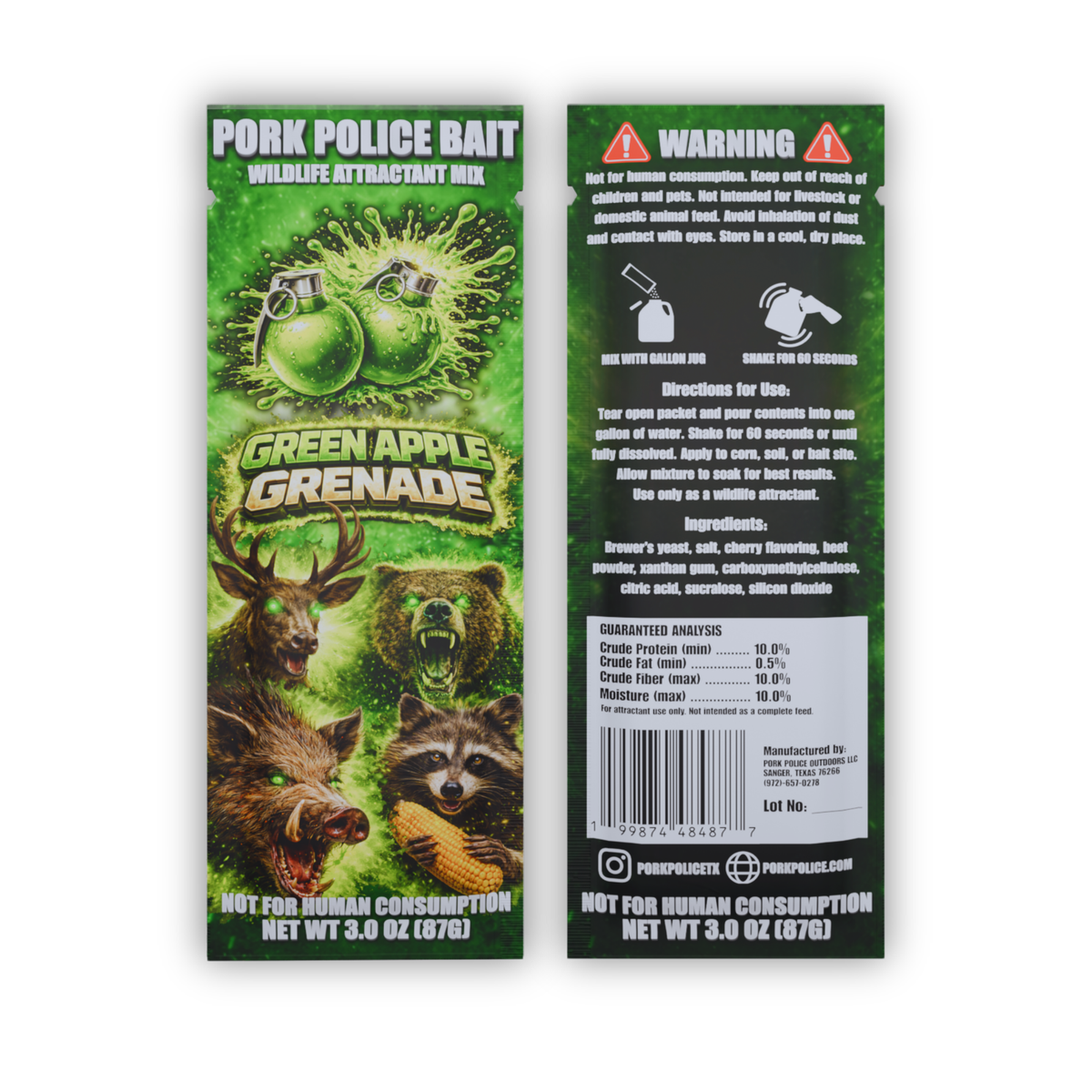 Green Apple Grenade Wildlife Attractant Mix