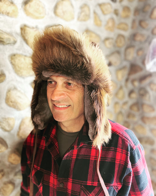 Traditional Style Trapper's Fur Hat